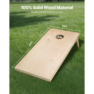 VEVOR Cornhole Spiel Set (1255 x 600 x 302 mm) Cornhole-Spielbretter, tragbares Wurfbrett aus Massivholz, Cornhole-Spiel für Erwachsene, inkl. Tragetasche, für Garten Hinterhof Strand Camping VEVOR Cornhole Spiel Set (1255 x 600 x 302 mm) Cornhole-Spielbretter, tragbares Wurfbrett aus Massivholz, Cornhole-Spiel für Erwachsene, inkl. Tragetasche, für Garten Hinterhof Strand Camping