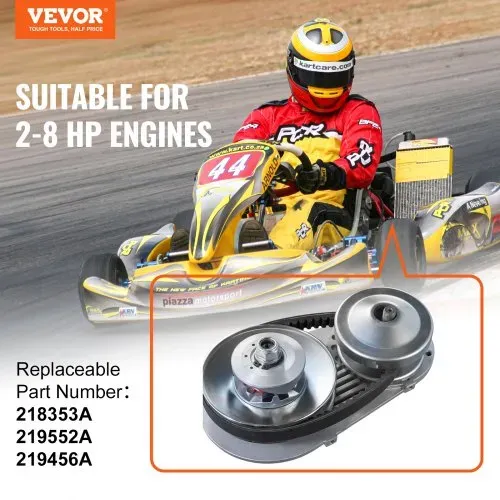 VEVOR Antriebskupplung 2-8 PS Motor, 2000 U/min hochfeste Antriebskupplung mit asymmetrisch gestalteten Rädern und robustem Gummiriemen, stabile und langlebige Kupplung mit komplettem Zubehör VEVOR Antriebskupplung 2-8 PS Motor, 2000 U/min hochfeste Antriebskupplung mit asymmetrisch gestalteten Rädern und robustem Gummiriemen, stabile und langlebige Kupplung mit komplettem Zubehör