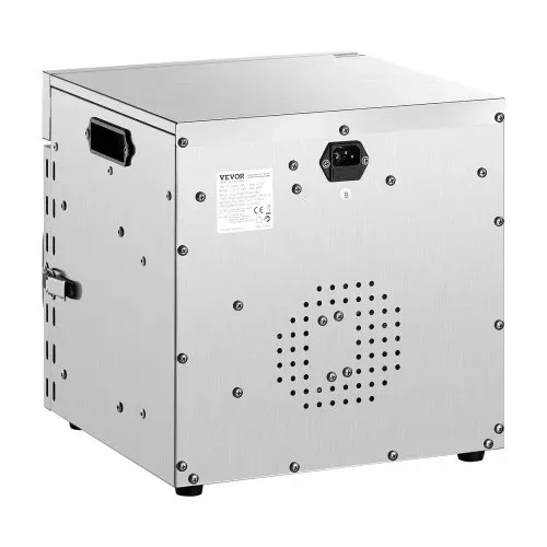 VEVOR Dörrgerät Dörrautomat 8 Edelstahlschalen, elektrischer 400 W Futtertrockner mit einstellbarer Temperatur, Gefriertrockner für Trockenfleisch Fleisch Obst Gemüse Kräuter Hundeleckerlis – Bild 9