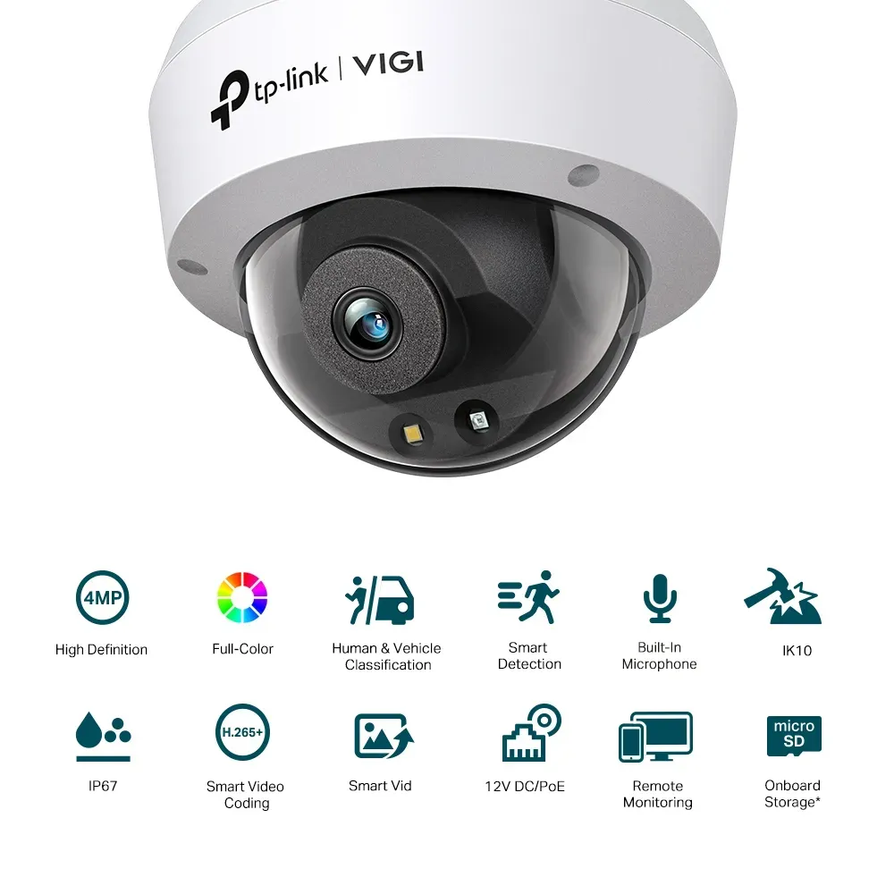 VIGI by tp-link 4MP Full-Color Dome Network Camera - VIGI C240(4mm) – Bild 2