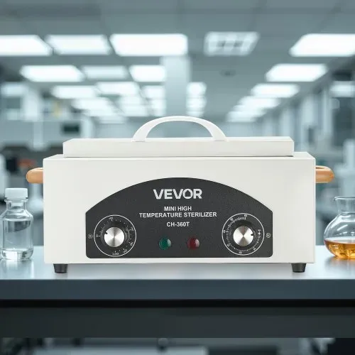 VEVOR Hochtemperatur-Autoklav 2 L 300 W, Hochtemperatur-Reinigungsmaschinenbox mit einstellbarer Temperatur & Zeit, Trockenwärmeschrank-Nagelwerkzeugreiniger Sterilisatorbox für Labore Zuhause – Bild 7
