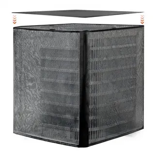 VEVOR Klimaanlagenabdeckung, 812 x 812 x 914 mm, Schutzabdeckung, zweilagig, Schutzhülle, abnehmbares Dach, wasserdichtes Polyester, universeller HVAC-Schutz für Außenklimaanlagen, schwarz VEVOR Klimaanlagenabdeckung, 812 x 812 x 914 mm, Schutzabdeckung, zweilagig, Schutzhülle, abnehmbares Dach, wasserdichtes Polyester, universeller HVAC-Schutz für Außenklimaanlagen, schwarz
