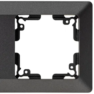 MILOS 2-fach Rahmen Anthrazit MILOS 2-fach Rahmen Anthrazit