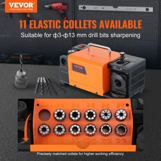 VEVOR Bohrerschleifgerät 120 W Bohrerschleifmaschine 4500 U/min Schärfstation 45# Stahl Bohrerschärfgerät 95-135° Einstellbarer Spitzenwinkel 11 Spannzangen Geeignet für Bohrerdurchmesser φ3–13 mm VEVOR Bohrerschleifgerät 120 W Bohrerschleifmaschine 4500 U/min Schärfstation 45# Stahl Bohrerschärfgerät 95-135° Einstellbarer Spitzenwinkel 11 Spannzangen Geeignet für Bohrerdurchmesser φ3–13 mm