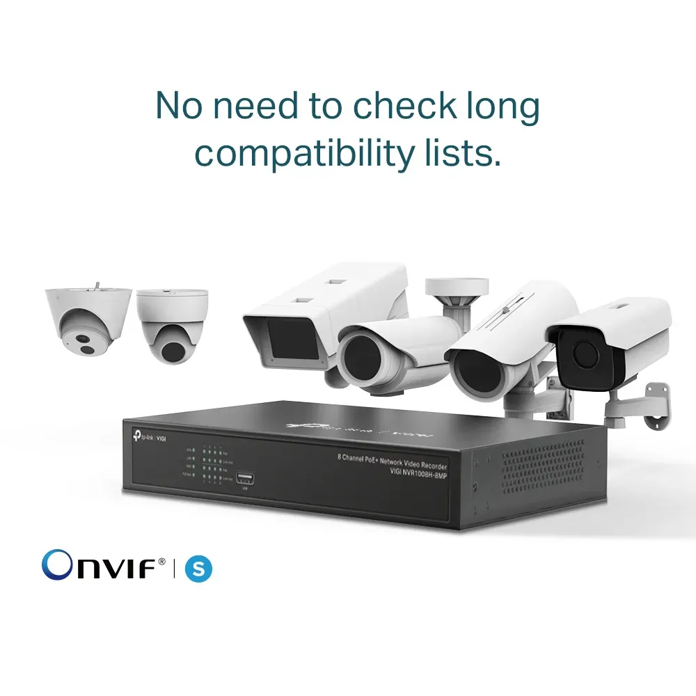 TP-Link - 8 Channel PoE Network Video Recorder - VIGI NVR1008H-8MP – Bild 6