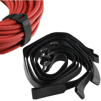 Klettband mit Öse, 5er Pack 50x2cm, schwarz Klettband mit Öse, 5er Pack 50x2cm, schwarz