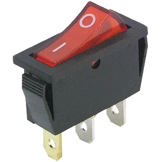 Wippenschalter McPower, beleuchtet, 3-polig, 250V~/15A, Stellungen: EIN/AUS Wippenschalter McPower, beleuchtet, 3-polig, 250V~/15A, Stellungen: EIN/AUS
