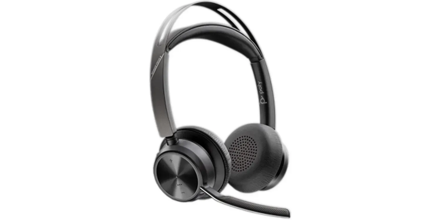 HP Poly Voyager Focus 2 USB-C-C Headset +USB-C/A-Adapter +Ladestation – Bild 2