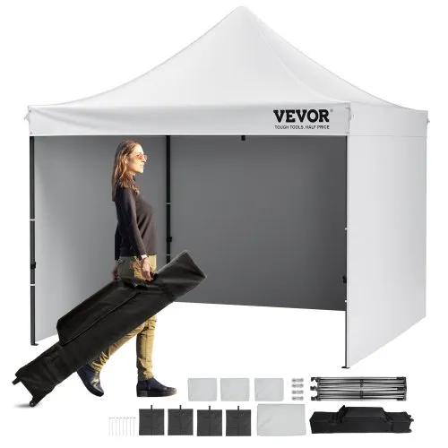 VEVOR Pavillon 304,8×304,8x320cm Gartenzelt 500D PU-Silber-Gewebe Faltpavillon höhenverstellbar inkl. Aufbewahrungstasche Partyzelt 6-8 Personen Pop up Zelt Weiß Gartenpavillon für Campingausflug VEVOR Pavillon 304,8×304,8x320cm Gartenzelt 500D PU-Silber-Gewebe Faltpavillon höhenverstellbar inkl. Aufbewahrungstasche Partyzelt 6-8 Personen Pop up Zelt Weiß Gartenpavillon für Campingausflug
