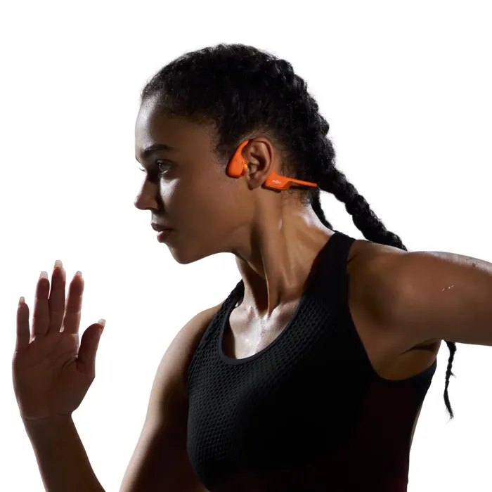 SHOKZ OpenRun Pro 2 Mini Kopfhörer Kabellos Ohrbügel Sport Bluetooth Orange – Bild 4
