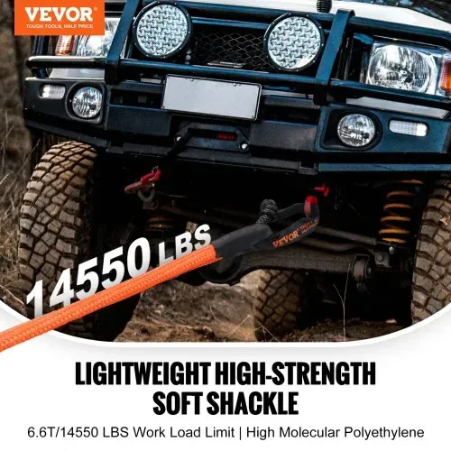 VEVOR Soft Shackle Synthetisches Bergeseil 2 Stk. 1,27 x56cm 20000kg VEVOR Soft Shackle Synthetisches Bergeseil 2 Stk. 1,27 x56cm 20000kg