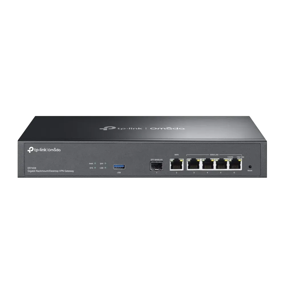 TP-Link – ER7406 – Omada Gigabit Multi-WAN VPN Router TP-Link – ER7406 – Omada Gigabit Multi-WAN VPN Router
