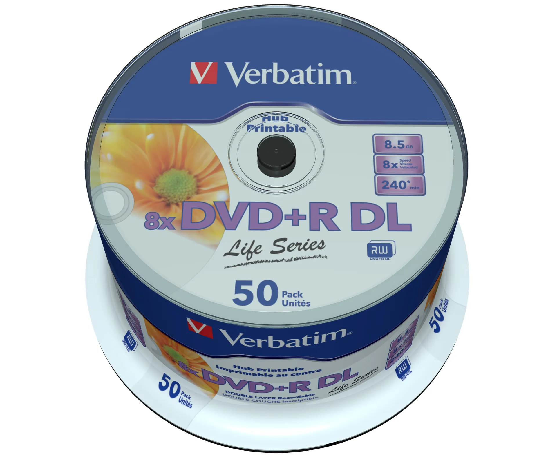 Verbatim 97693 DVD-Rohling 8,5 GB DVD+R DL 50 Stück(e) – Bild 2