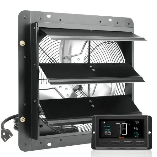 VEVOR Abluftventilator, 356 mm,Temperatur-Feuchtigkeitsregler, EC-Motor, 1024 CFM, Wandlüfter mit variabler Geschwindigkeitsregelung zur Wandmontage, Belüftung und Kühlung für Gewächshäuser, Garagen VEVOR Abluftventilator, 356 mm,Temperatur-Feuchtigkeitsregler, EC-Motor, 1024 CFM, Wandlüfter mit variabler Geschwindigkeitsregelung zur Wandmontage, Belüftung und Kühlung für Gewächshäuser, Garagen