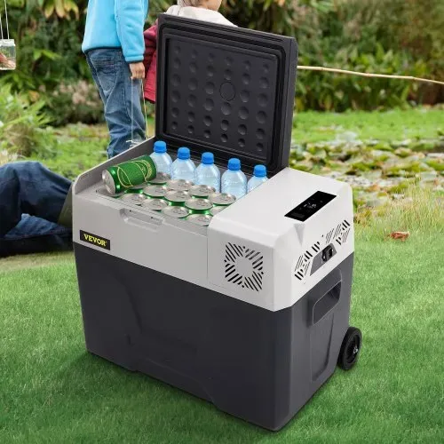 VEVOR Kompressor-Kühlbox 40 L mit App-Steuerung und Rädern für Unterwegs, -20 bis 20 °C, 12/24 V DC und 120/240 V AC, Tragbarer Auto-Kühlschrank mit USB-Anschluss für Camping, Wohnmobil, Boot und Lkw – Bild 7