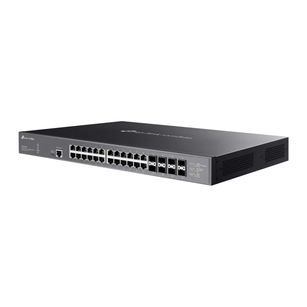 TP-Link Switch full managed Layer2+ 32 Port • 24x 10GbE • 8x SFP+ • PoE Budget 770 Watt • 24x PoE af/at/bt • 19” • Omada • SX3832MPP – Bild 3