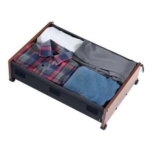 VEVOR Unterbettkommode Unterbettaufbewahrungstasche 2 Stk. rollbar (650 x 460 x 180 mm) Unterbettbehälter mit feststellbaren Rädern, mobile Aufbewahrungsbox für Kleidung Schuhe Schlafzimmer – Bild 10