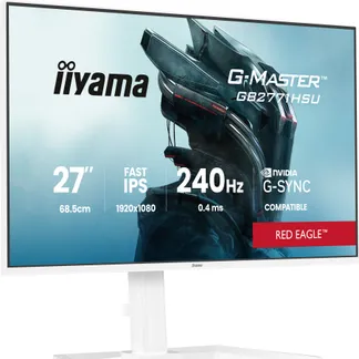 iiyama G-MASTER GB2771HSU-W1 Computerbildschirm 68,6 cm (27″) 1920 x 1080 Pixel Weiß iiyama G-MASTER GB2771HSU-W1 Computerbildschirm 68,6 cm (27″) 1920 x 1080 Pixel Weiß