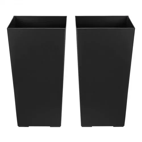 VEVOR Pflanztopf 300x300x550 mm 2er-Set, Blumentopf, Blumenkübel, PP-Pflanzgefäß, Planzkübel, Pflanzkasten mit Innentopf, Geeignet für Zimmer- & Gartenpflanzen, Schwarz – Bild 10