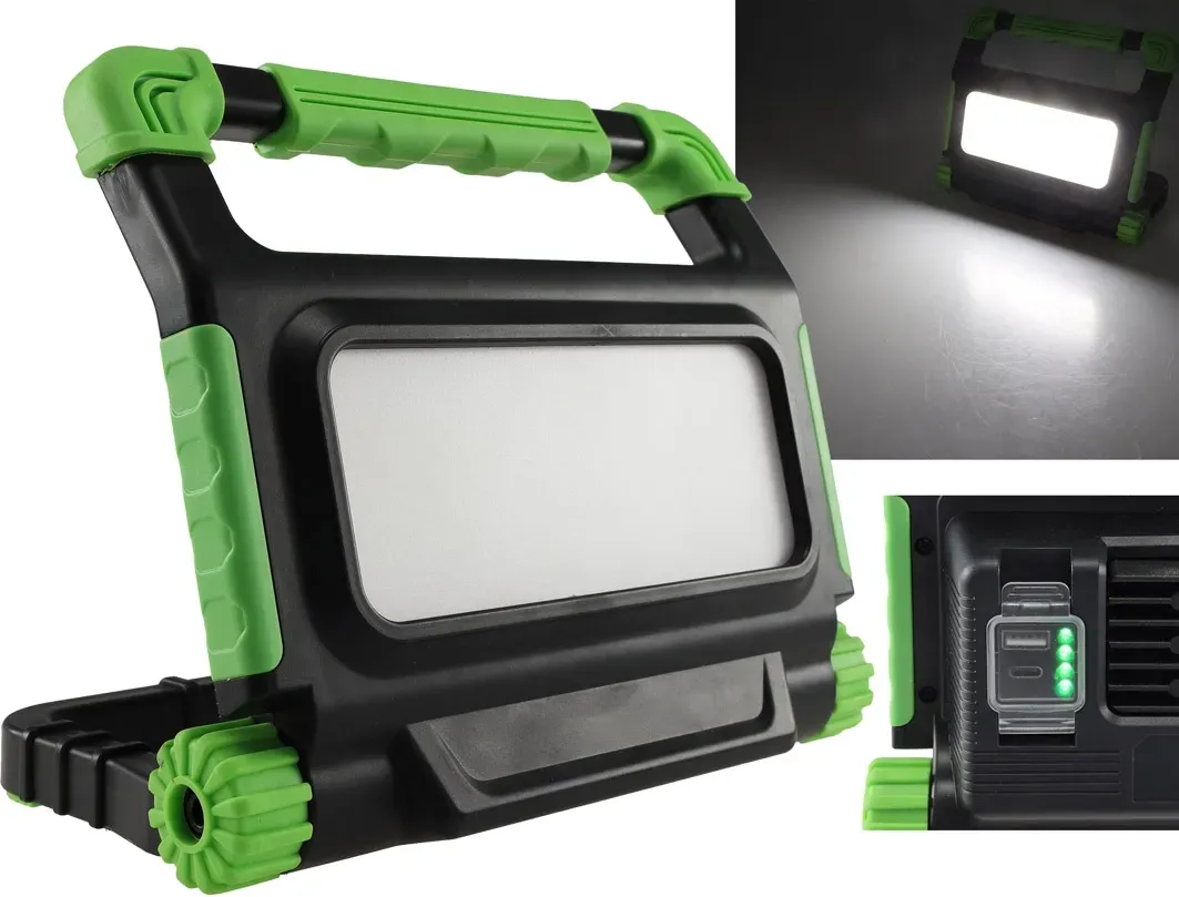 LED Baustrahler mit Akku “BSA-30” 30W, 2400lm, 4500K / neutralweiß LED Baustrahler mit Akku “BSA-30” 30W, 2400lm, 4500K / neutralweiß