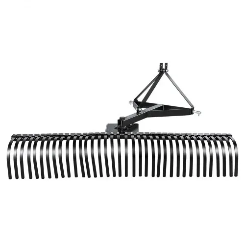 VEVOR Vertikutierer, 1830 mm Arbeitsbreite, Rasentraktor Rechen mit 36 robusten Stahlzinken, Traktor-kompatibler Dreipunkt-Gartenrechen, Rasenlüfter ideal für Bodenbearbeitung & Rasenpflege – Bild 10