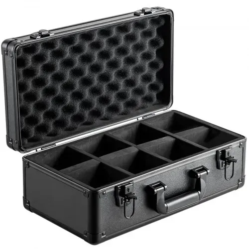VEVOR Aufbewahrungsbox, 4 Fächer, Tragetasche für Sammelkarten mit Schaumstoffteilern und Schlüsselschloss, für 108 PSA-Karten, 76 BGS-Karten, 84 SGC-Karten, 388 Top Loader oder 999+ lose Karten – Bild 9