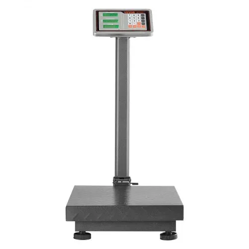 VEVOR Digitale Plattformwaage, 300 kg Tragkraft, 50 g hohe Genauigkeit, elektronische Bodenwaage mit LB/KG, Tara, Preisrechner, AC/DC-Stromversorgung, geeignet für Gepäck, Versand, Pakete, Porto – Bild 9