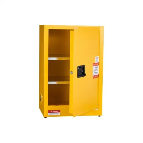 VEVOR Brennbarer Lagerschrank 49,21 L, 59 x 46 x 90 cm Brandschutzschrank mit Verstellbarem Regal, Kaltgewalzter und Verzinkter Stahl-Brandschutzschrank, für Gewerbliche, Industrielle Nutzung, Gelb – Bild 9