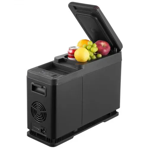 VEVOR Autokühlschrank, 12-Volt-Kühlschrank für die Armlehne des Autos, tragbarer 8-Liter-Gefrierschrank mit einer Zone, einstellbarer Temperaturbereich von -20 °C bis 20 °C, 12/24 V Gleichstrom und 100–240 V Wechselstrom, Kompressorkühler für den Außenbereich, Camping – Bild 10