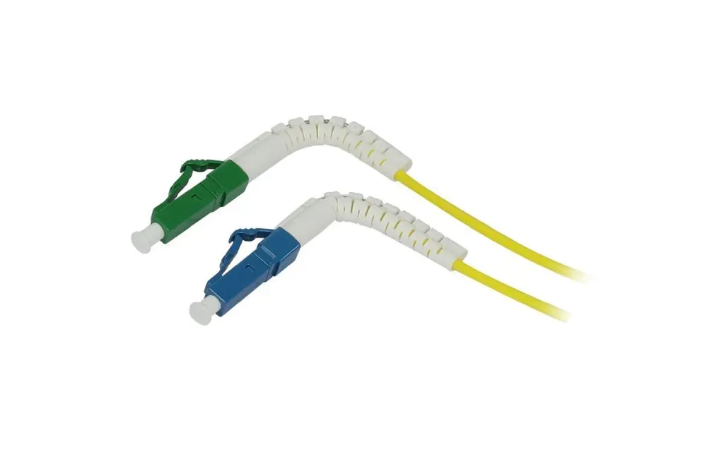 LWL-1-Faser-Patchk. 1.5mtr.LC-LC(APC), 9/125u, OS2, G657A2, AD=2mm, flexible Knickschutztülle, – Bild 2