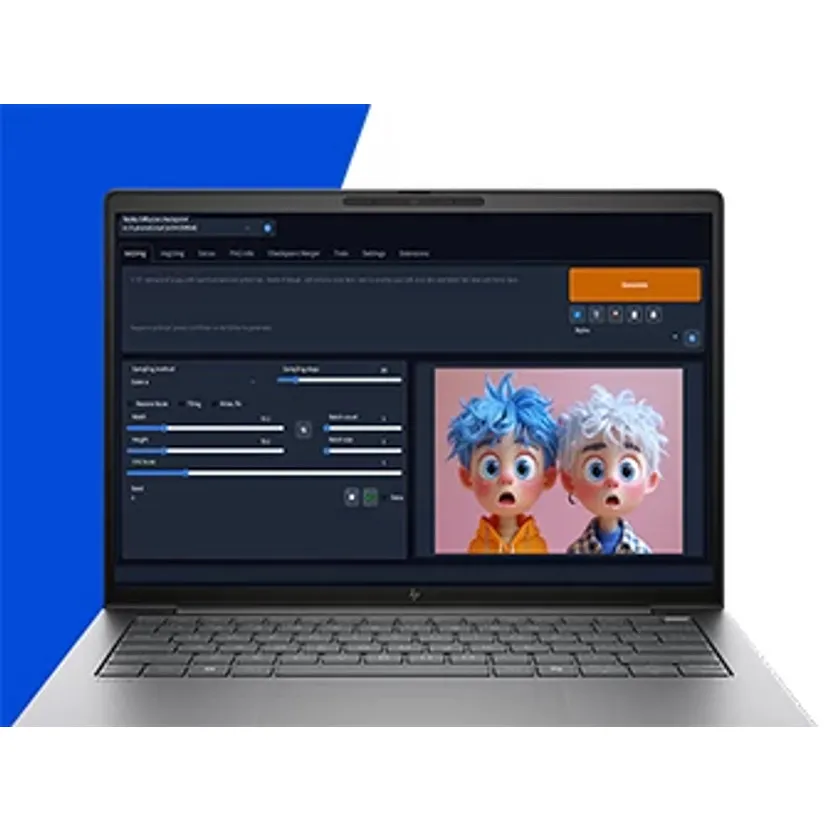 HP ZBook 8 G1i Intel Core Ultra 7 255H 35,6 cm (14") Touchscreen WUXGA 32 GB DDR5-SDRAM 1 TB SSD NVIDIA RTX 500 Ada Wi-Fi 7 (802.11be) Windows 11 Pro AI Workstation, AI PC Silber – Bild 4
