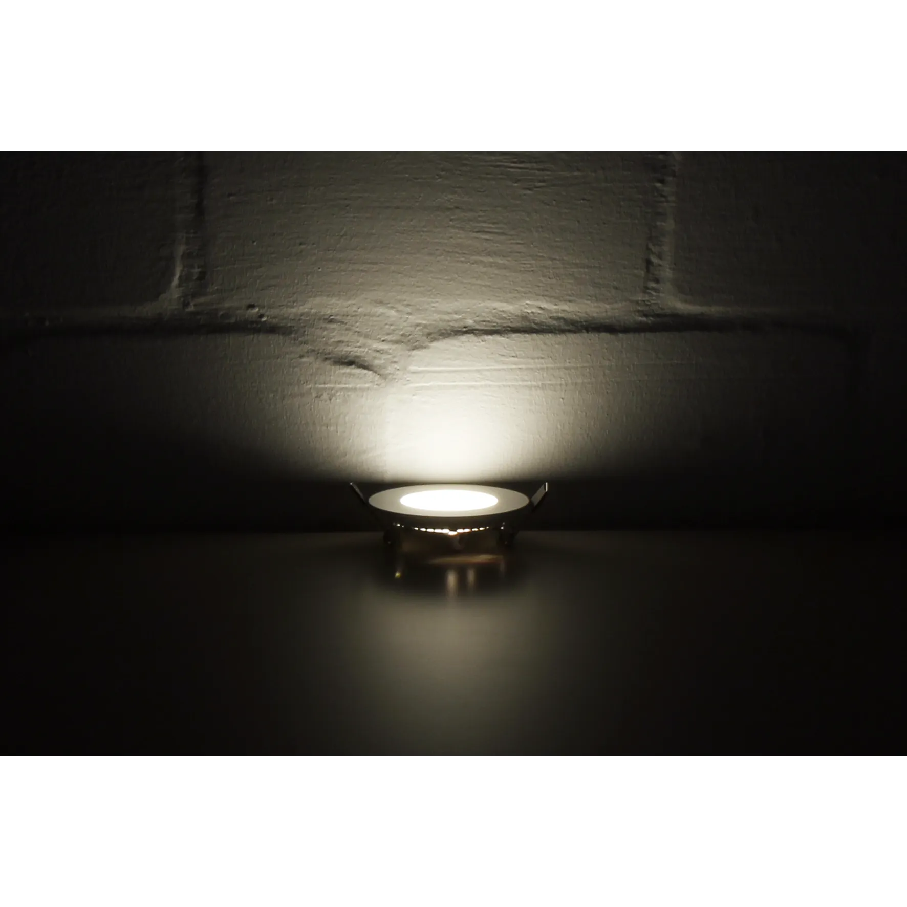 LED-Panel McShine ''LP-385RW'', 3W, 85mm-Ø, 306 lm, 3000K, warmweiß, Aluminium – Bild 2