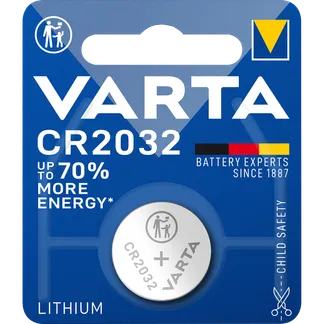 Lithium-Knopfzelle VARTA “Electronics“ CR 2032, 230mAh, 3V, 1er-Blister Lithium-Knopfzelle VARTA “Electronics“ CR 2032, 230mAh, 3V, 1er-Blister