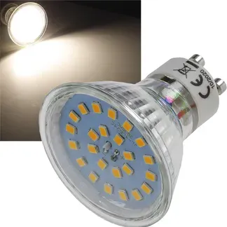 LED Strahler GU10 “H55 SMD” 120°, 4000k, 460lm, 230V/4W, neutralweiß LED Strahler GU10 “H55 SMD” 120°, 4000k, 460lm, 230V/4W, neutralweiß