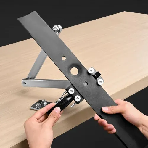 VEVOR Rasenmäher-Klingenschärfer & -ausgleicher, 15°-45° Messerschärfer für Rasenmäher mit 4 Adapterstiften, Kugellagern & 25 mm vergrößertem Griff, zur Verwendung mit Winkelschleifern – Bild 7