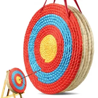 VEVOR 508 mm Zielscheibe Bogenschießen, Handgefertigtes Strohbogenziel für Recurvebogen Compoundbogen oder Langbogen, Traditionelles Bogenpfeilziel für Kinder Jugend Erwachsene Bogenschießen VEVOR 508 mm Zielscheibe Bogenschießen, Handgefertigtes Strohbogenziel für Recurvebogen Compoundbogen oder Langbogen, Traditionelles Bogenpfeilziel für Kinder Jugend Erwachsene Bogenschießen
