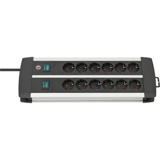 Premium-Alu-Line Steckdosenleiste 12-fach Duo Premium-Alu-Line Steckdosenleiste 12-fach Duo