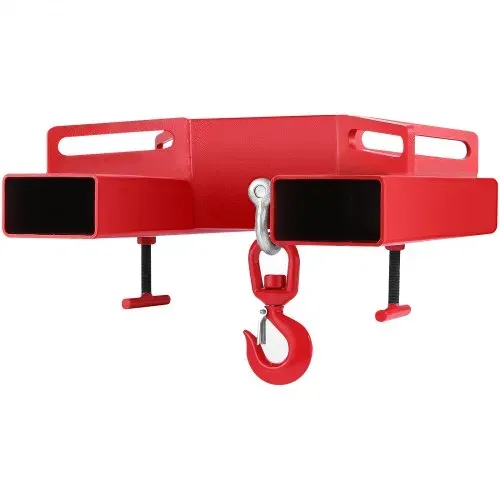 VEVOR 3T Haken Gabelstapler Haken Doppelte Gabel Design, 3000 kg Gabelstapler-Hebehaken Kohlenstoffstahl, 530 x 530 x 170 mm Gabelstapler Hebezeug Schwenkhaken Mobilkran Gabelstapler Anbaugeräte – Bild 9