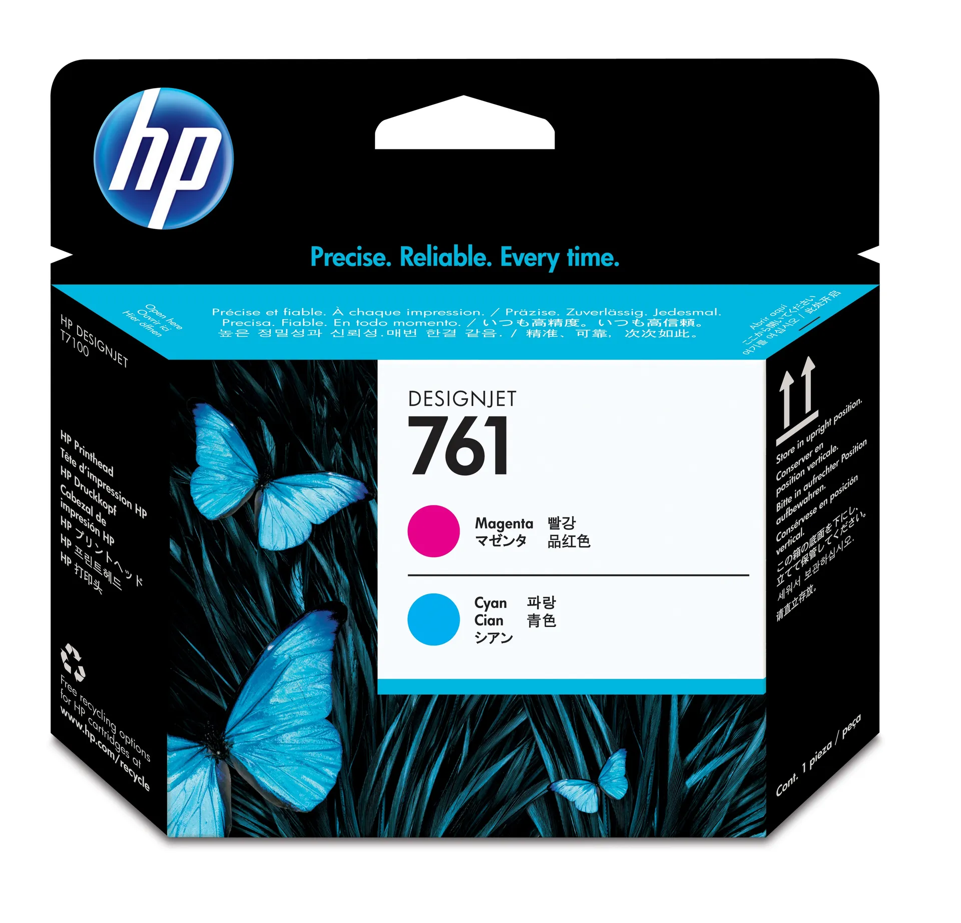 HP 761 Magenta/Cyan Designjet Druckkopf HP 761 Magenta/Cyan Designjet Druckkopf