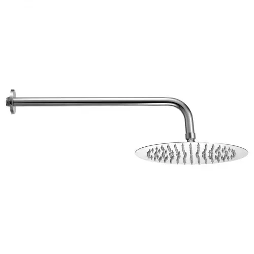 VEVOR Duscharmatur Regenduschsystem fürs Badezimmer Duschsystem mit 254 mm runden Regenduschkopf & Handbrause, wandmontierte Badezimmerarmaturen mit Messingventil & Zierset, Silberchrom – Bild 10