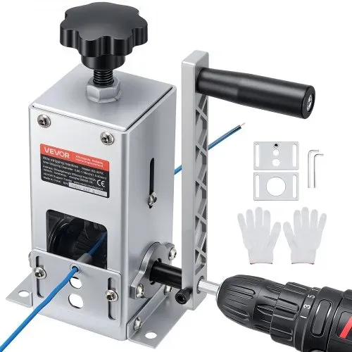 VEVOR Abisoliermaschine, 1,5-30 mm, Kabelschälmaschine, Handkurbel-/Bohrmaschinenbetrieb, Abisolierwerkzeug mit Q235-Rahmen, Kabelabisolierer, Manuelle Kabelabisoliermaschine für Kupferschrott VEVOR Abisoliermaschine, 1,5-30 mm, Kabelschälmaschine, Handkurbel-/Bohrmaschinenbetrieb, Abisolierwerkzeug mit Q235-Rahmen, Kabelabisolierer, Manuelle Kabelabisoliermaschine für Kupferschrott