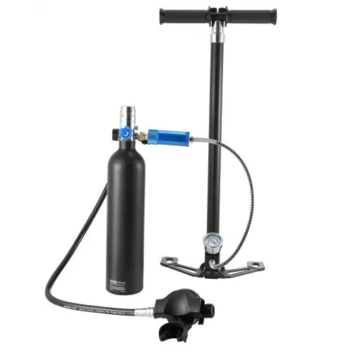 VEVOR Tauchflasche Tauchtank Sauerstoffflasche zum Tauchen unterstützt 5–10 Minuten Unterwasseratmung, 30 m Tauchtiefe, nachfüllbarer Schnorchel-Lufttank mit Pumpe für Unterwassererkundung – Bild 9