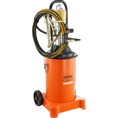 VEVOR Fettpumpe 12L Luftbetriebene Fettpumpe 0,6–0,8 MPa Aluminiumdruckguss-Pumpe -20-100℃ Betriebstemperatur, Pneumatische Fettpumpe NPT-Anschluss Schmierfettpumpe Geeignet für 0-3# Fett – Bild 10