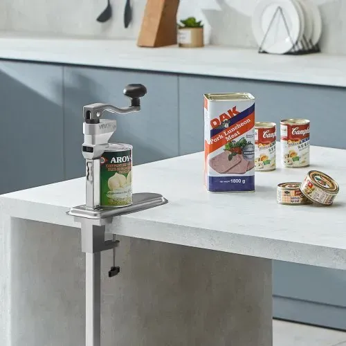 VEVOR kommerzieller Dosenöffner, manueller Tischdosenöffner für Dosen bis zu 30 cm Höhe, höhenverstellbarer Konservenöffner mit Schrauben & Tischklemme, Büchsenöffner für Restaurants Hotels – Bild 7