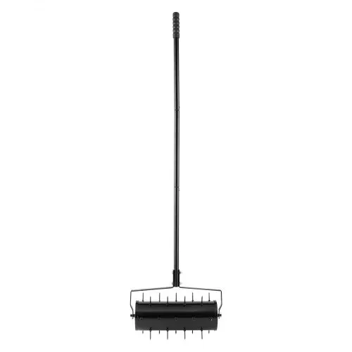 VEVOR Aerifizierer, 435x235x1560mm, Hand Vertikutierer, Rasenbelüfter mit abnehmbarem Griff und 27 Eisenspikes, Rasenlüfter für verdichtete Böden und Rasenflächen im Garten, Terrasse, Hof, Schwarz – Bild 10