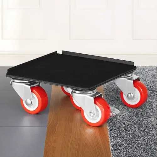 VEVOR Möbelwagen, Max. Tragkraft 544 kg, Schwerlast-Möbeltransporter mit 5x 360° drehbaren Rädern, Möbelroller, Möbelhebe-Schiebewerkzeugsatz für Haushaltsgeräte, Sofa, Kühlschrank, Waschmaschine – Bild 7