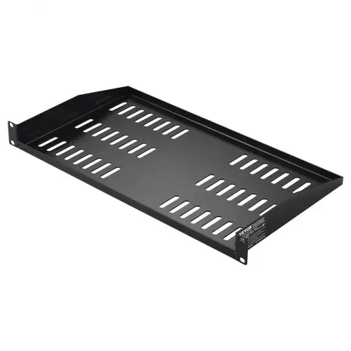 VEVOR 2 STK. 1U Server-Rack-Regal, 10"/254 mm Tiefe, 50 lbs maximale Tragkraft, belüftetes freitragendes oder wandmontiertes Rack-Regal mit Ablage, gute Luftzirkulation für 19" Netzwerkschrank oder Geräte-Rack – Bild 10