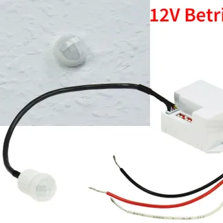 Einbau-Bewegungsmelder „CT-PIR Mini 12V“ 12V DC, 1-60W, LED geeignet, weiß Einbau-Bewegungsmelder „CT-PIR Mini 12V“ 12V DC, 1-60W, LED geeignet, weiß