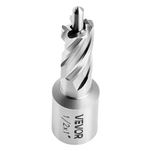VEVOR HSS-Kernbohrer Weldon-Schaft 5-tlg. Magnetbohrer 25,4 mm Schnittdurchmesser, 3 Bohrer mit 2 Zentrierstiften, 25,4 mm Schnitttiefe, 3 Kunststoffboxen für Magnetbohrmaschinen, Stahl, Aluminium – Bild 10