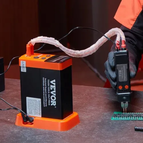 VEVOR Akku-Punktschweißgerät, 14,5 kW Kondensator-Energiespeicher, Impuls-Punktschweißgerät mit 73B-Schweißstift, 801D-Hochleistungs-Punktschweißgerät und 2 Schweißmodi für 0,1–0,3 mm reines Nickel – Bild 7